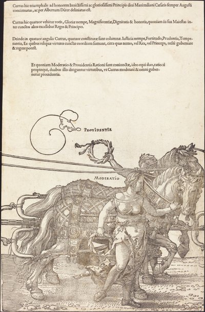 The Triumphal Chariot of Maximilian I (The Great Triumphal Car) [skylt 3 av 8] av Albrecht Dürer