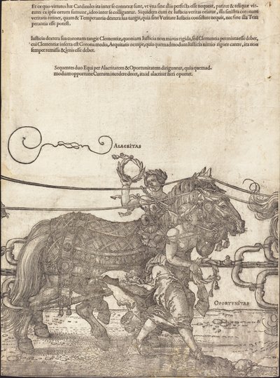 The Triumphal Chariot of Maximilian I The Great Triumphal Car [skylt 4 av 8], 1523 Latin ed.. av Albrecht Dürer