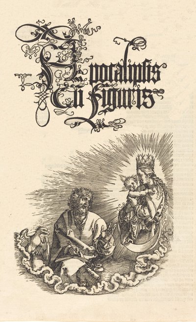 Jungfrun som visar sig för Johannes, 15101511. av Albrecht Dürer