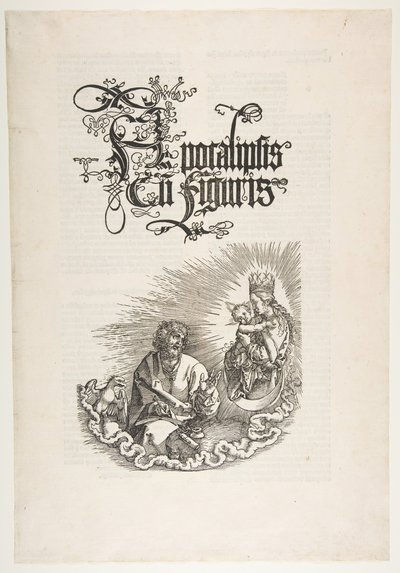 Jungfrun som visar sig för Saint John, från The Apocalypse.n.d. av Albrecht Dürer