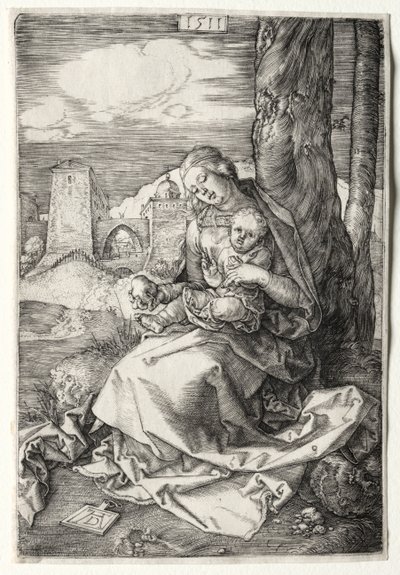 Jungfrun och barnet med päron av Albrecht Dürer