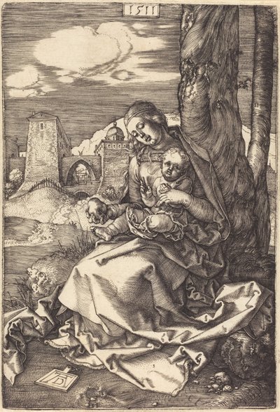 Jungfru Maria med barnet och päronet av Albrecht Dürer