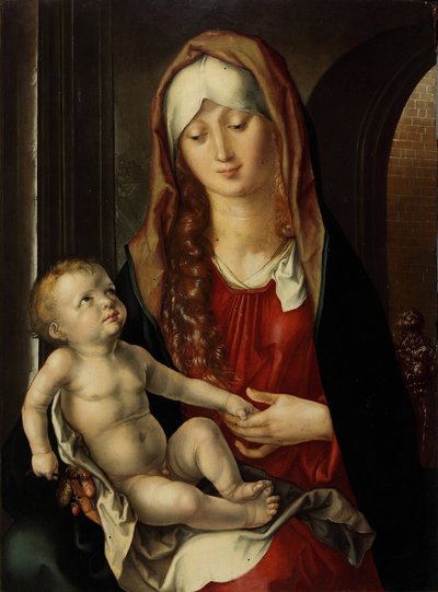 Jungfrun och barnet Madonna del Patrocinio, 1495. av Albrecht Dürer