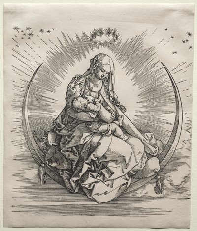 Jungfrun på en halvmåne av Albrecht Dürer