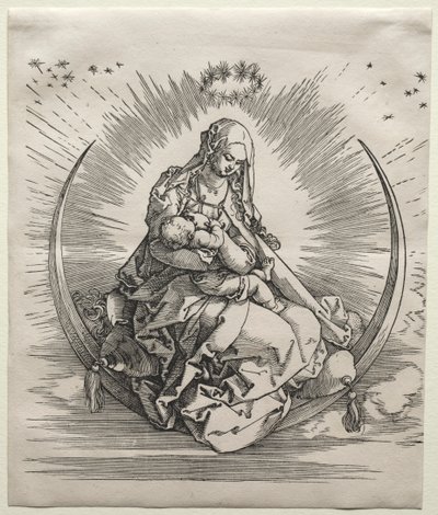Jungfrun på en halvmåne, ca. 1510-1511. av Albrecht Dürer