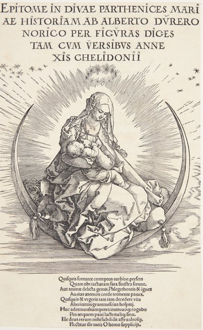 Jungfrun på halvmånen av Albrecht Dürer