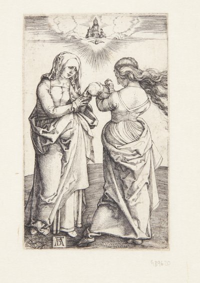 Jungfrun med spädbarnet Kristus och St. Anne av Albrecht Dürer