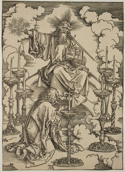 Visionen om de sju ljusstakarna av Albrecht Dürer