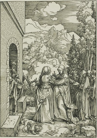 Besöket, från Jungfruns liv av Albrecht Dürer