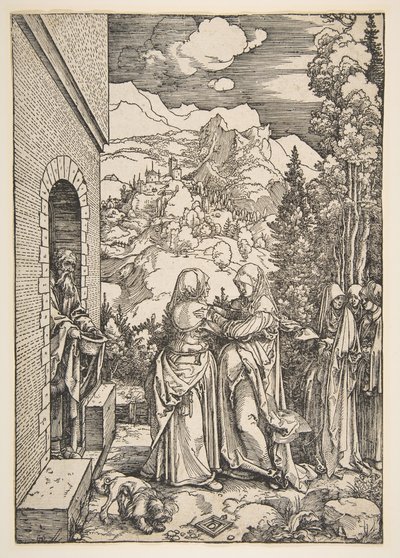 Besöket, från Jungfruns liv, 1503-4. av Albrecht Dürer