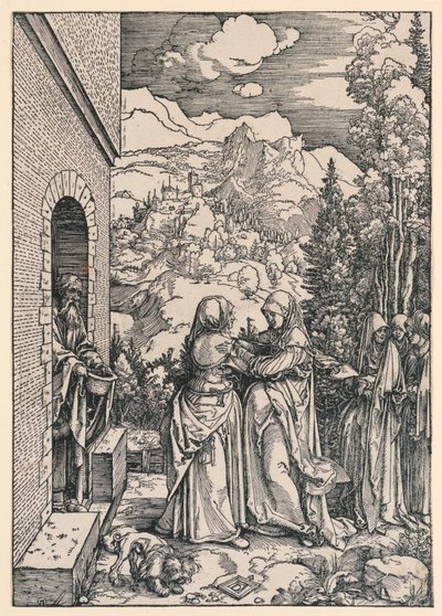 The Visitation, från serien Life of the Virgin av Albrecht Dürer
