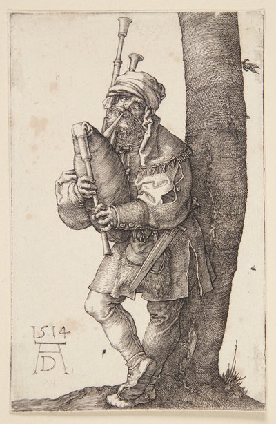 Säckpiparen av Albrecht Dürer
