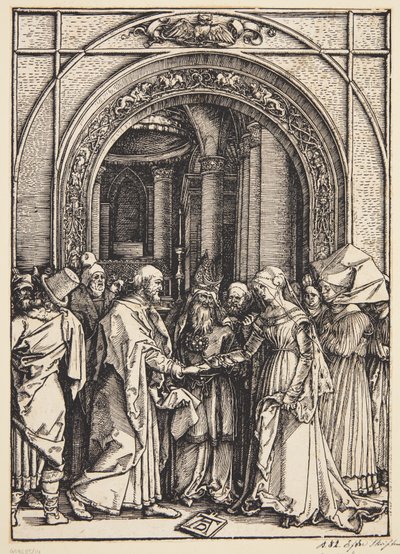 Jungfruns trolovning av Albrecht Dürer