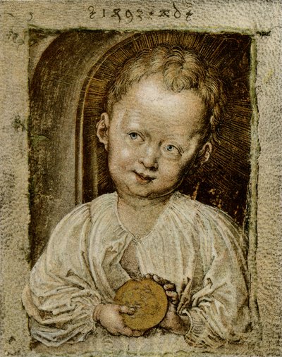 Pojken Jesus som Frälsare av Albrecht Dürer