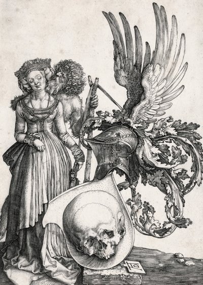 Vapenskölden med skallen, 1503. av Albrecht Dürer