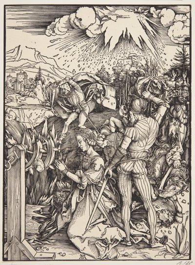 Den heliga Katarinas martyrskap av Albrecht Dürer