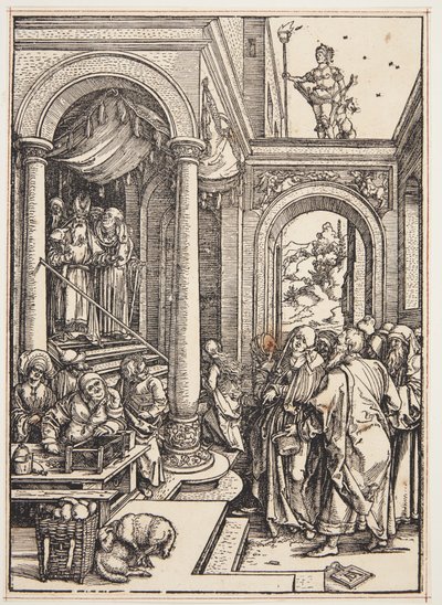 Presentationen av jungfrun i templet av Albrecht Dürer