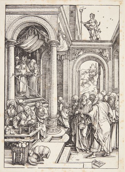 Presentationen av jungfrun i templet av Albrecht Dürer