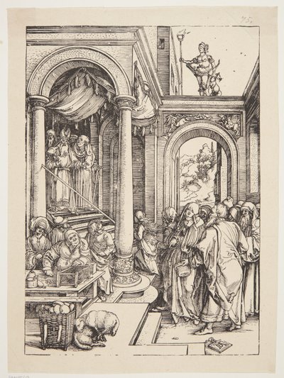 Presentationen av jungfrun i templet av Albrecht Dürer