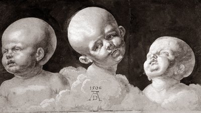 Tre barnhuvuden, 1506 av Albrecht Dürer