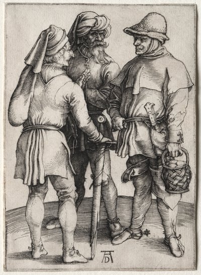 Tre bönder i samtal av Albrecht Dürer