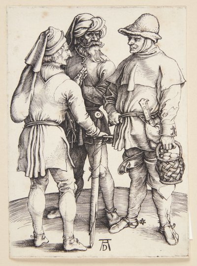 Tre bönder i samtal av Albrecht Dürer
