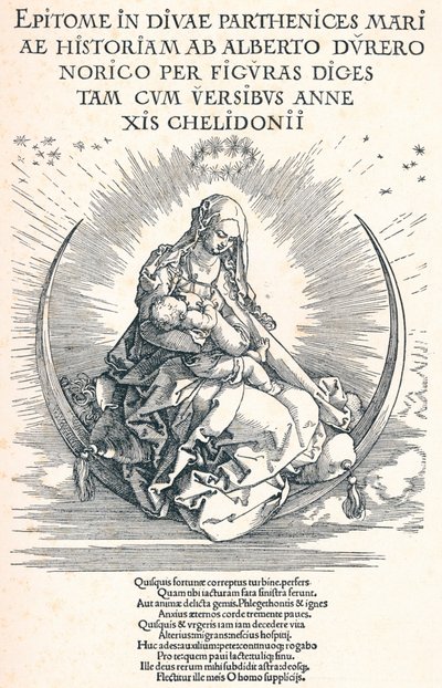 Titelsidan för Jungfruns liv, 1511 1906 av Albrecht Dürer