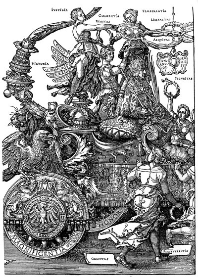 Maximilian I:s triumfåterkomst, 1512-1522, 1936 av Albrecht Dürer