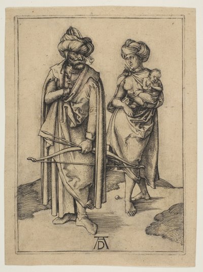 Turkisk familj, ca. 1496. av Albrecht Dürer