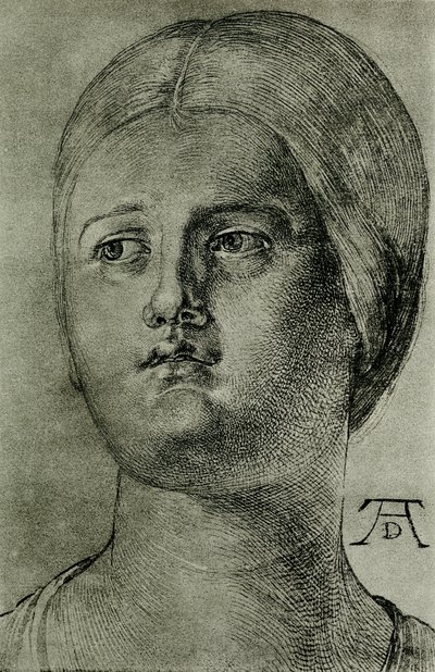 Venetiansk kvinnas huvud av Albrecht Dürer