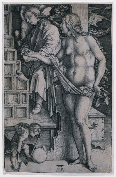 Frestelsen för den som går omkring utan syssla av Albrecht Dürer