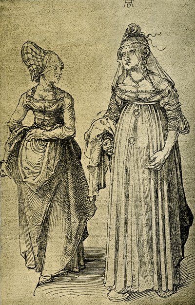 Kvinna från Nürnberg och Venetian av Albrecht Dürer