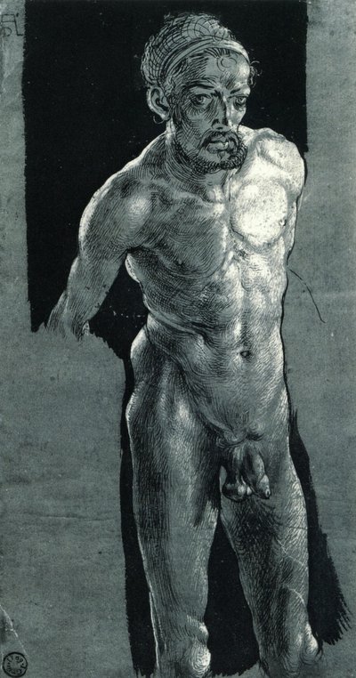 självporträtt i nakenhet av Albrecht Dürer