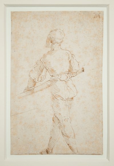 En man med en åra, ca 1520-21 (penna & brunt bläck på papper) av Albrecht Dürer