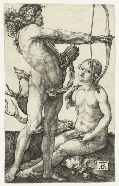 Apollo och Diana av Albrecht Dürer or Duerer