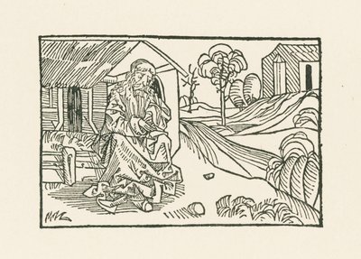 Bror Claus framför stugan av Albrecht Dürer or Duerer