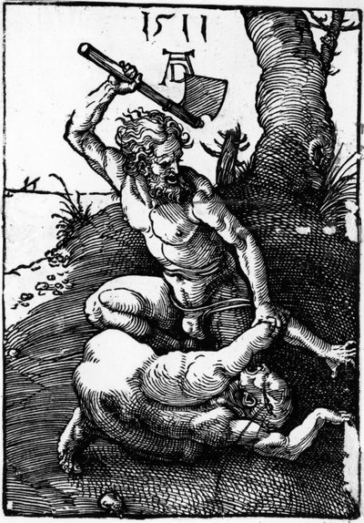 Kain dödar Abel av Albrecht Dürer or Duerer