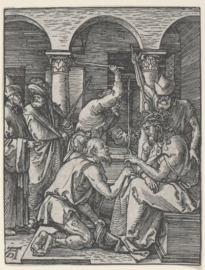 Kristus krönt med törnar, ca 1510 (träsnitt) av Albrecht Dürer