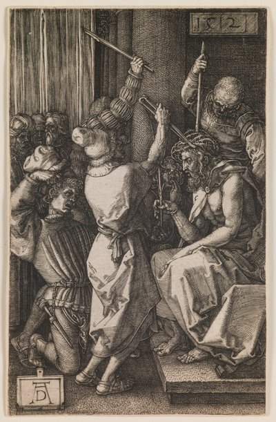 Kristus krönt med törnen, från serien "Den lilla passionen" av Albrecht Dürer or Duerer