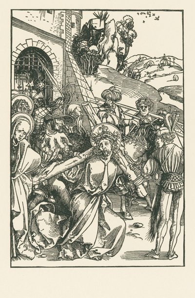 Kristus bär korset, ca 1500 (träsnitt) av Albrecht Dürer or Duerer