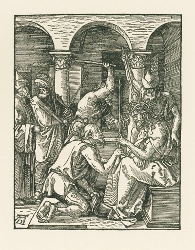 Kristus kröns med törnen, ca 1509 (träsnitt) av Albrecht Dürer or Duerer