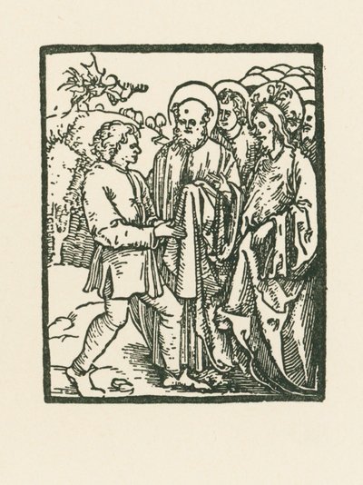 Kristus helar en person som är besatt av djävulen av Albrecht Dürer or Duerer