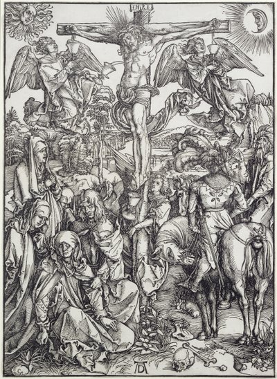 Kristus på korset (Den stora passionen) (gravyr) av Albrecht Dürer
