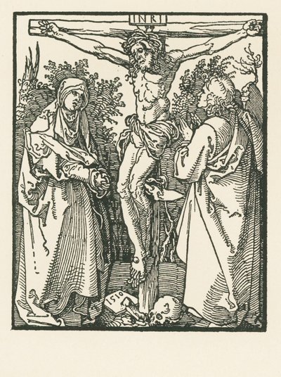 Kristus på korset med Jungfru Maria och Sankt Johannes av Albrecht Dürer or Duerer