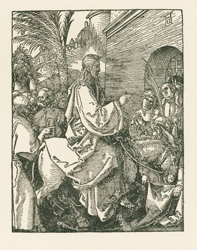 Kristi intåg i Jerusalem, ca 1508-09 (träsnitt) av Albrecht Dürer or Duerer