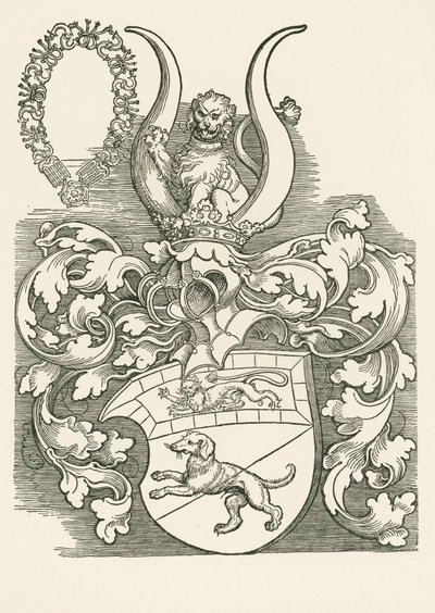 Vapensköld för Lorenz Staiber av Albrecht Dürer or Duerer