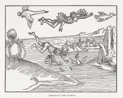 Daedalus och Ikaros av Albrecht Dürer