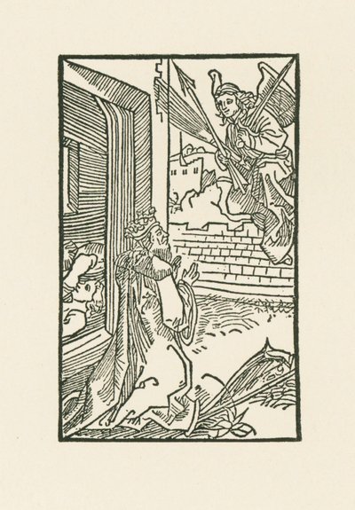 David ber. Illustration till Diurnale s m chorum ecclesie Basilien. Tryckt av Johann Bergmann, Basel av Albrecht Dürer or Duerer
