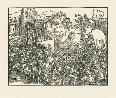 Holofernes i kamp mot judarna av Albrecht Dürer or Duerer