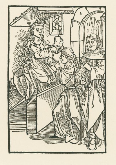 Illustration på titelsidan av "Oratio Cassandre Venete" av Albrecht Dürer or Duerer